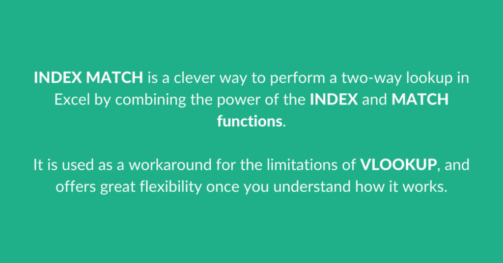 Was ist INDEX MATCH in Excel?